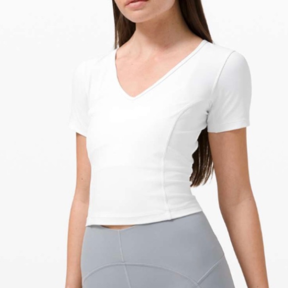Lululemon Nulu Cropped Slim Yoga Short Sleeve